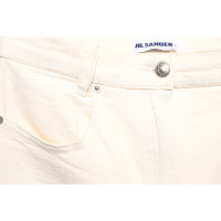 Jil Sander Jeans in Cotone in Crema