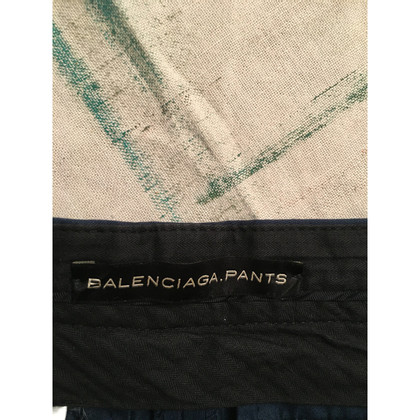 Balenciaga Hose aus Baumwolle in Blau