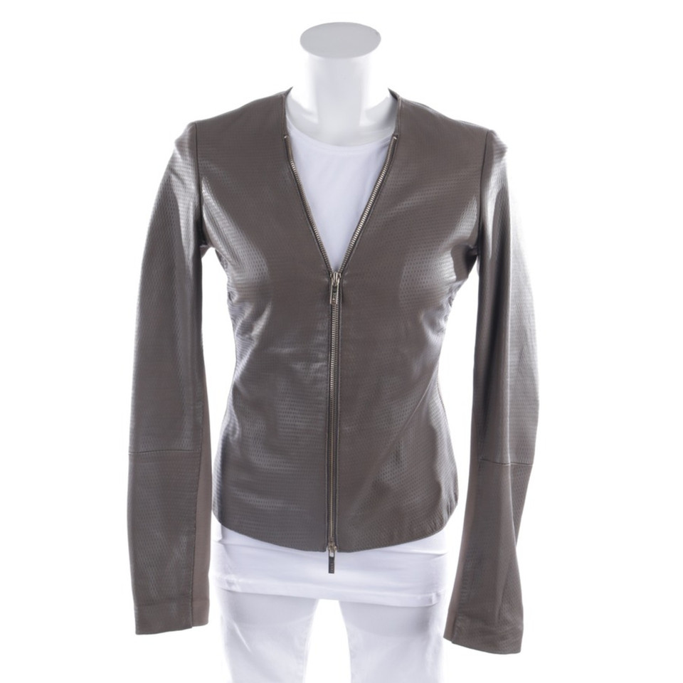 Arma Jacket/Coat Leather in Taupe