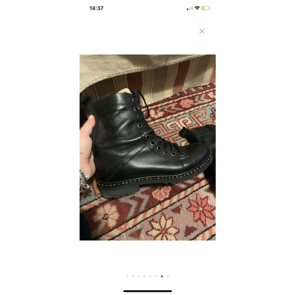 Maliparmi Stiefel aus Leder in Schwarz