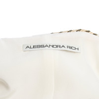 Alessandra Rich Robe en Crème
