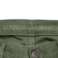 Citizens Of Humanity Paio di Pantaloni in Cotone in Verde