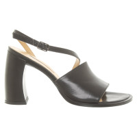 Ann Demeulemeester Sandalen Leer in Zwart