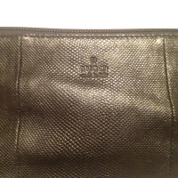 Gucci  Python leather clutch 
