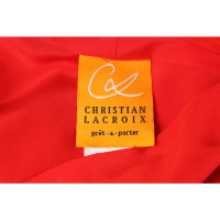 Christian Lacroix Oberteil aus Seide in Rot