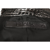 Drome Jacke/Mantel aus Leder in Silbern