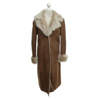 Basler Lambskin coat in brown