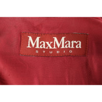 Max Mara Studio Jacke/Mantel aus Wolle in Rot