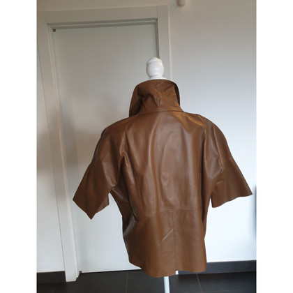 Betta Corradi Jacket/Coat Leather in Brown