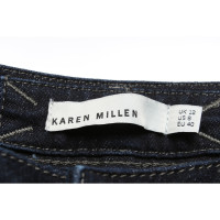 Karen Millen Jeans in Cotone in Blu