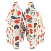 Moschino Love Wedges with motif print