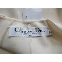 Christian Dior Anzug aus Wolle in Creme