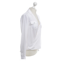 Michael Kors camicetta di seta in bianco