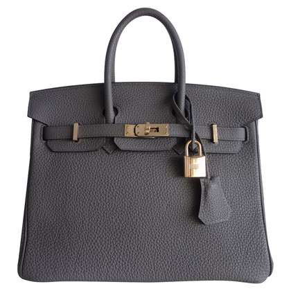 Hermès Birkin Bag 25 en Cuir en Gris