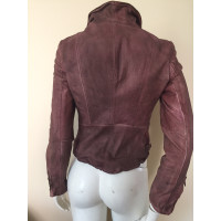 Muubaa Jacket/Coat Leather in Fuchsia