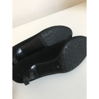 Carshoe Pumps/Peeptoes aus Leder in Schwarz