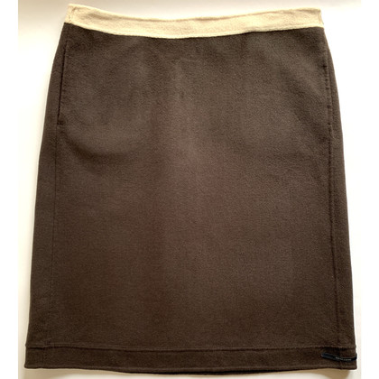 S Max Mara Skirt Wool in Brown