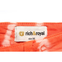 Rich & Royal Jeans in Cotone in Arancio