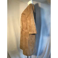 Simonetta Ravizza Jacket/Coat Suede in Brown