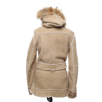 Napapijri Jacke/Mantel aus Pelz in Beige