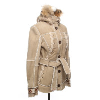 Napapijri Jacke/Mantel aus Pelz in Beige