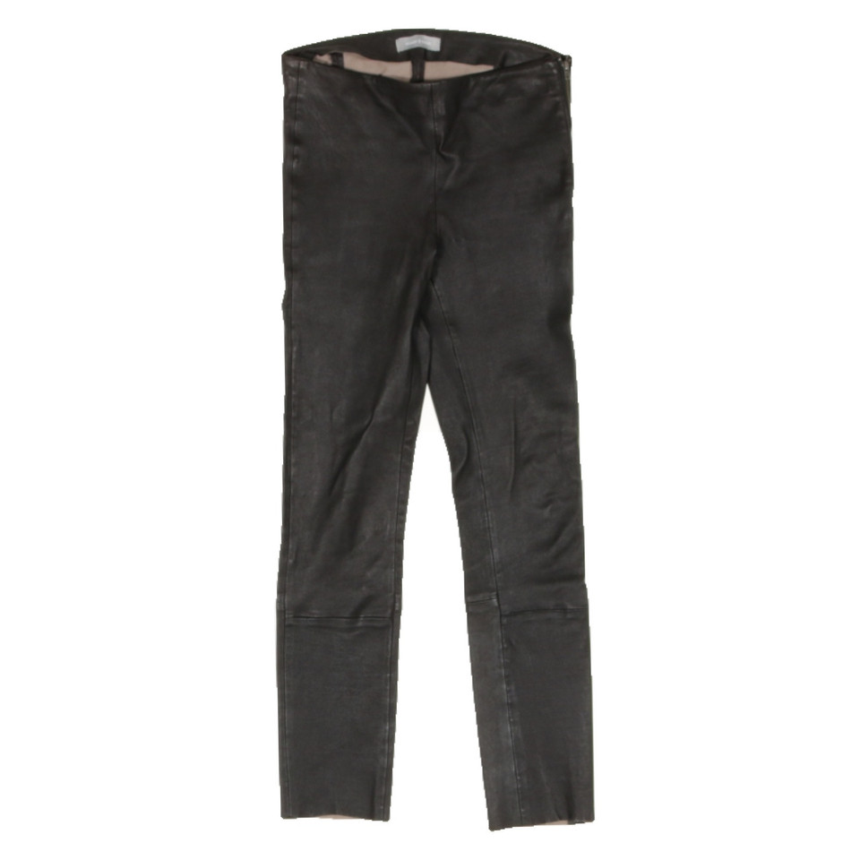 Samsøe & Samsøe Trousers Leather in Black