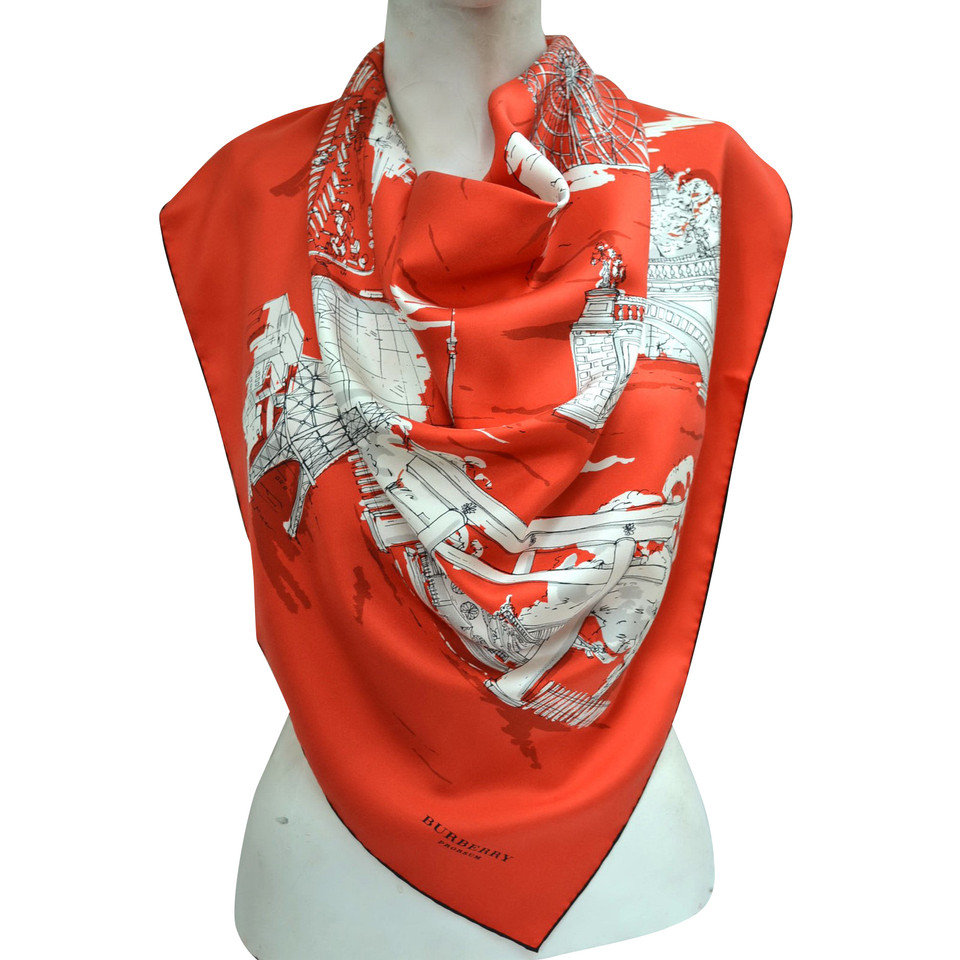 Burberry Prorsum modelli di sciarpa di seta