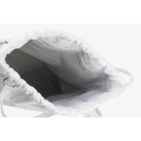 Pb 0110 Rucksack aus Leder in Weiß