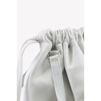 Pb 0110 Rucksack aus Leder in Weiß
