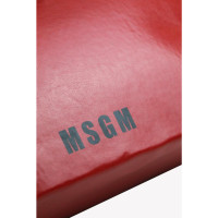 Msgm Handtasche aus Leder in Rot