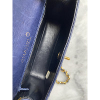 Chanel Classic Flap Bag Mini Square en Cuir en Bleu