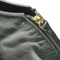 Yves Saint Laurent Tote bag Leer in Groen