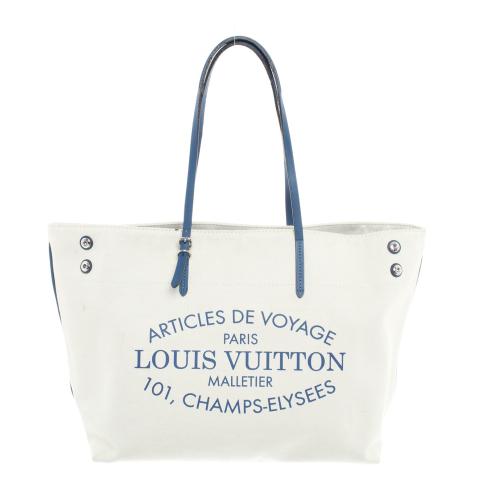 Louis Vuitton Shopper aus Canvas in Creme