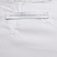Ermanno Scervino Blouse in wit met kant