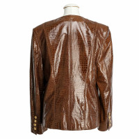 Escada Jacket/Coat Leather in Brown