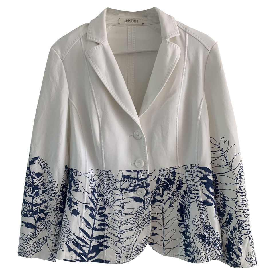 Marc Cain Blazer en Viscose en Blanc