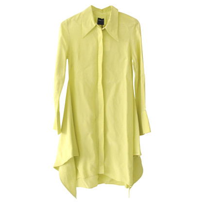 Massimo Dutti Dress Viscose in Yellow