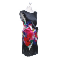Luisa Cerano Silk dress with a floral pattern