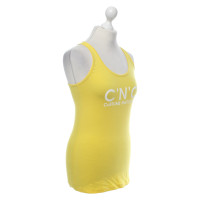 Costume National Top Cotton in Yellow