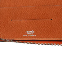 Hermès Tasje/Portemonnee Leer in Oranje
