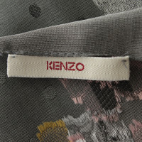 Kenzo Schal mit floraler Stickerei