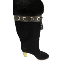 Gucci Bottes en Daim en Noir