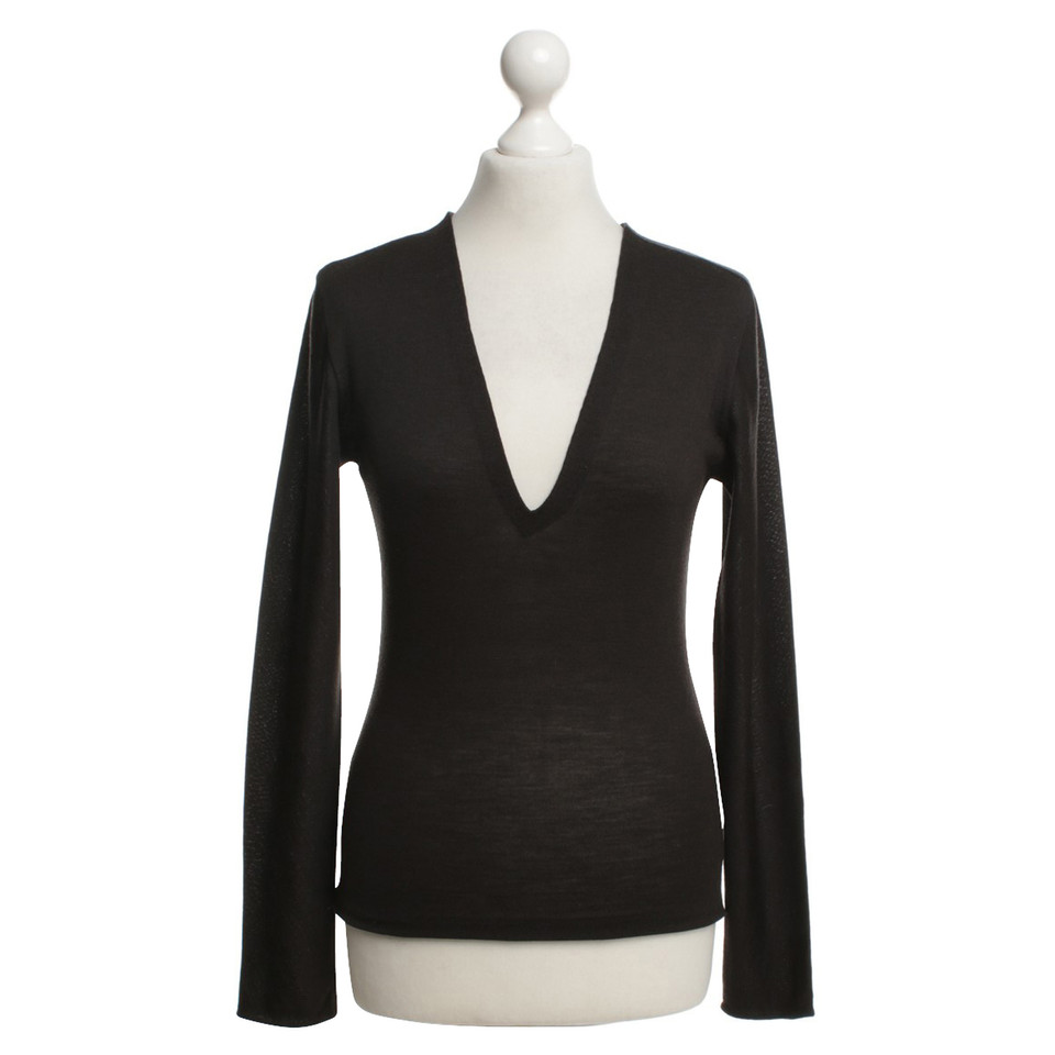 Yves Saint Laurent Linen sweater in black
