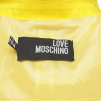 Moschino Love Blazer aus Baumwolle in Gelb