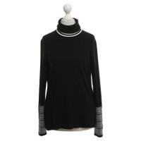 Marc Cain Roll collar sweater in black