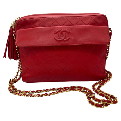 Chanel Camera Bag Leer in Rood