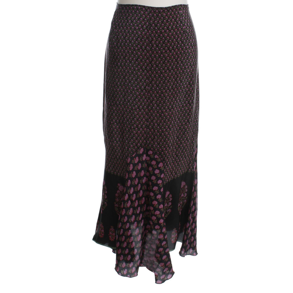 Anna Sui Lappendeken rok gemaakt van zijde