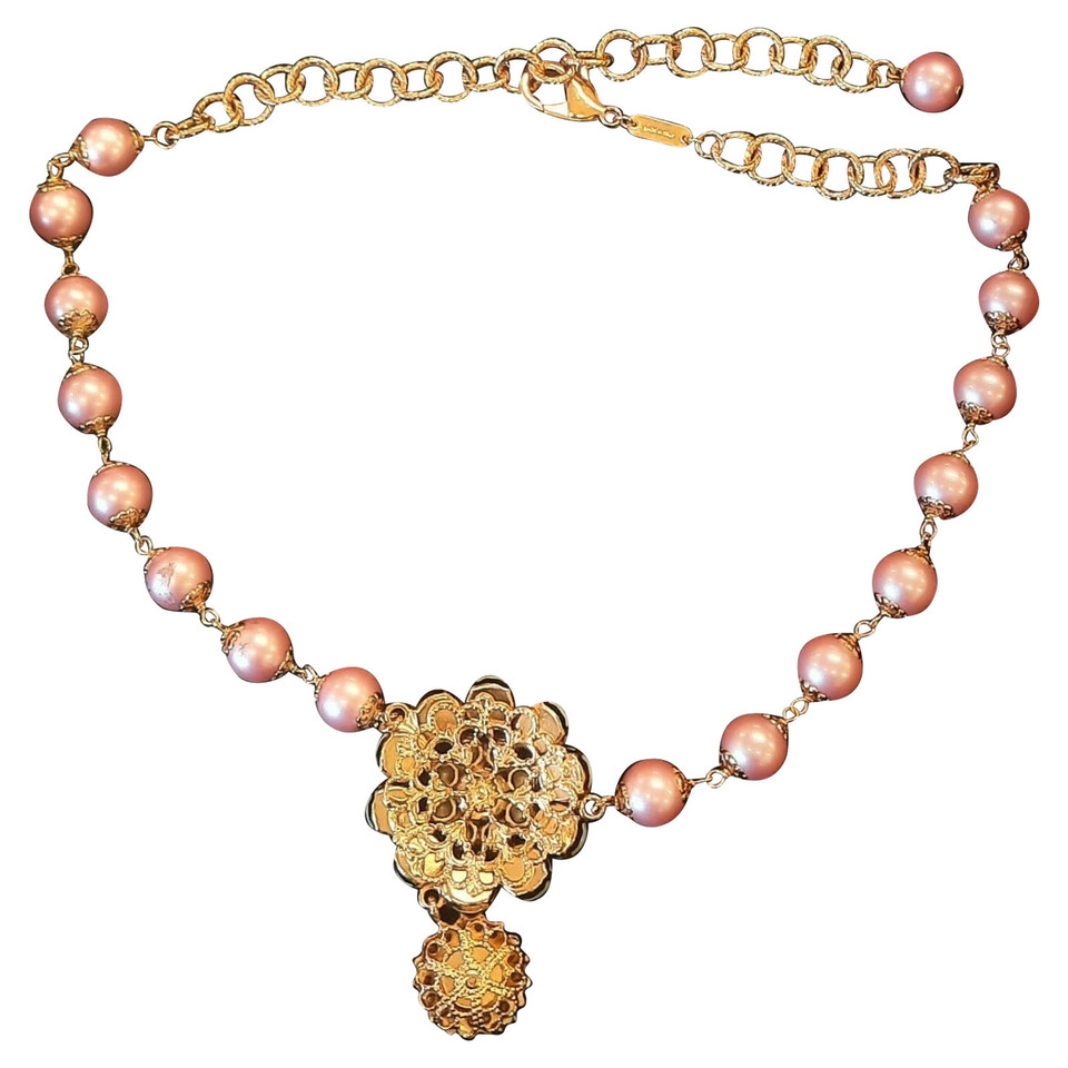 Dolce & Gabbana Necklace Glass in Pink