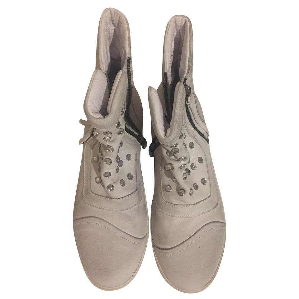 Bruno Manetti Bottines en Cuir en Blanc