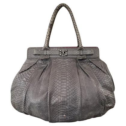 Zagliani Shoulder bag Leather in Grey